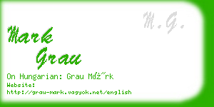 mark grau business card